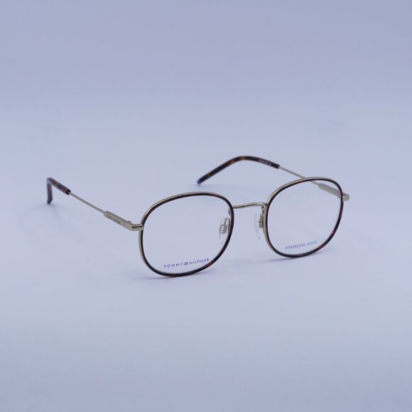 Tommy Hilfiger TH 1726 0AOZ 00 Eyeglasses Gold 50mm Round Frame - Picture 4 of 11